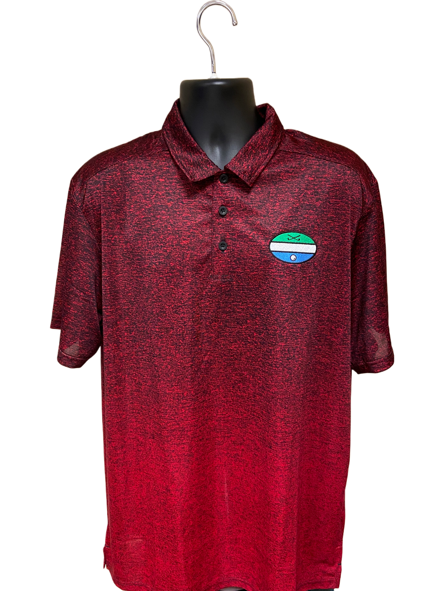 Fellowship Open Polo - Graphite Red