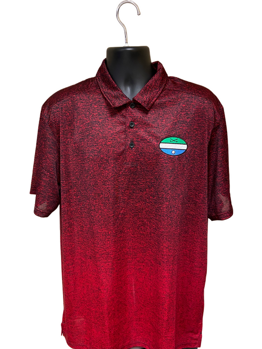 Fellowship Open Polo - Graphite Red